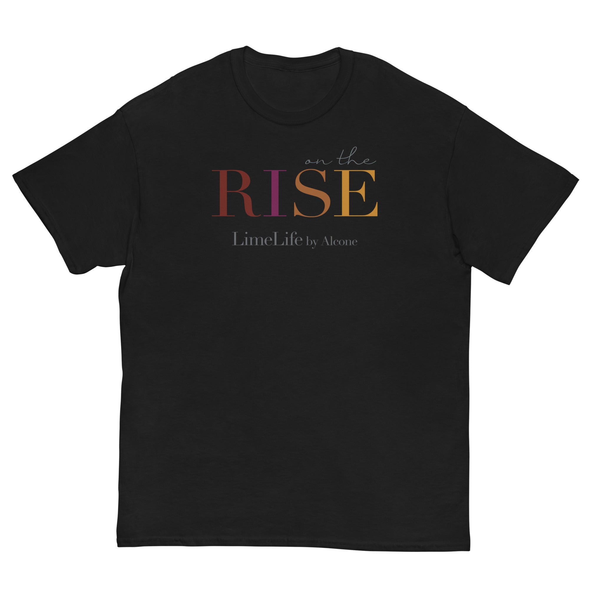 On the Rise - Men's classic tee in Maroon, Black and White