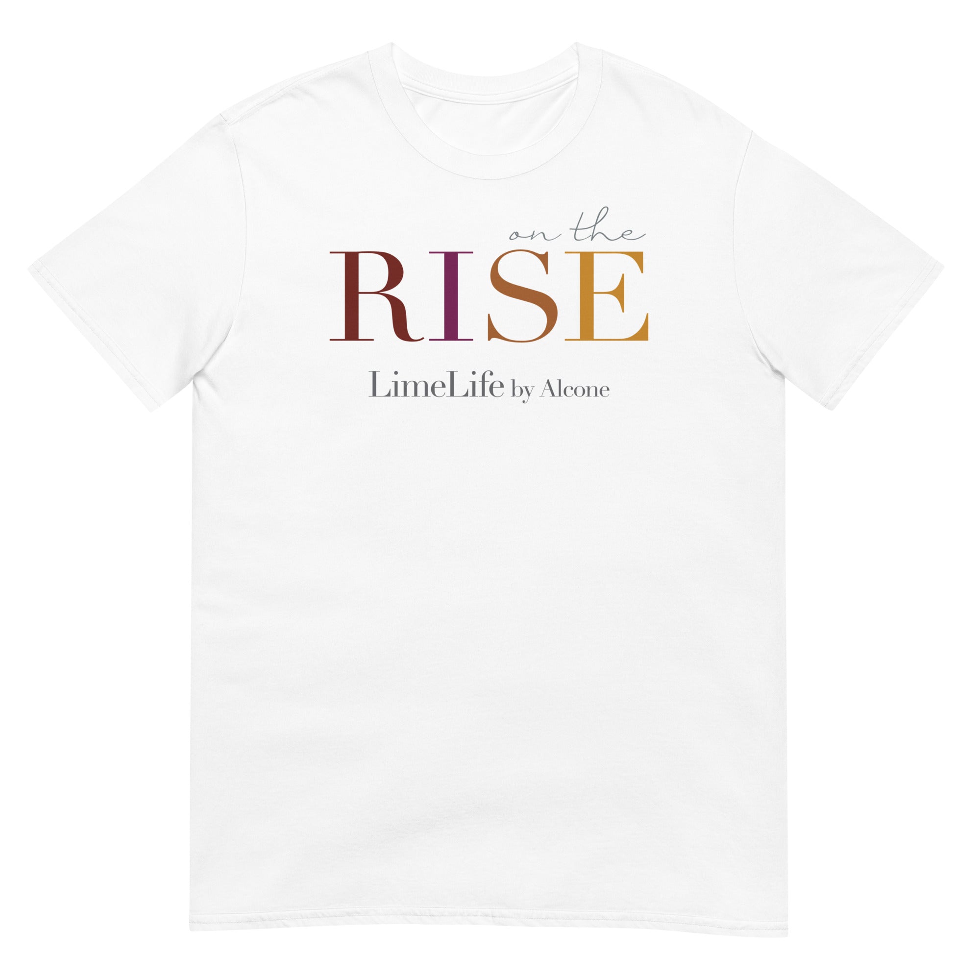 On the Rise - Short-Sleeve Unisex T-Shirt in Black, Dark Heather and White