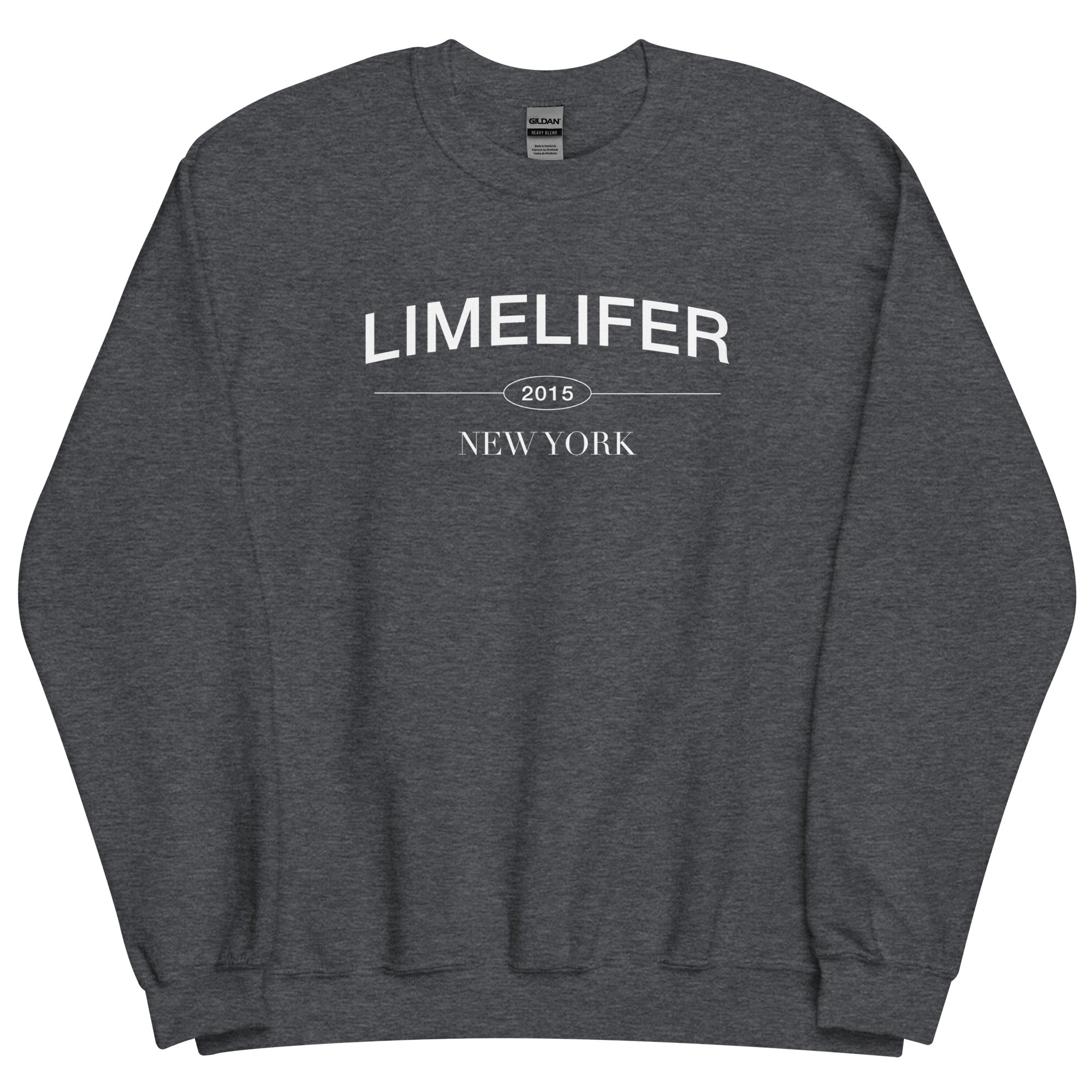 LIMELIFER NY - Unisex Sweatshirt in Dark Heather, Black and Military Green