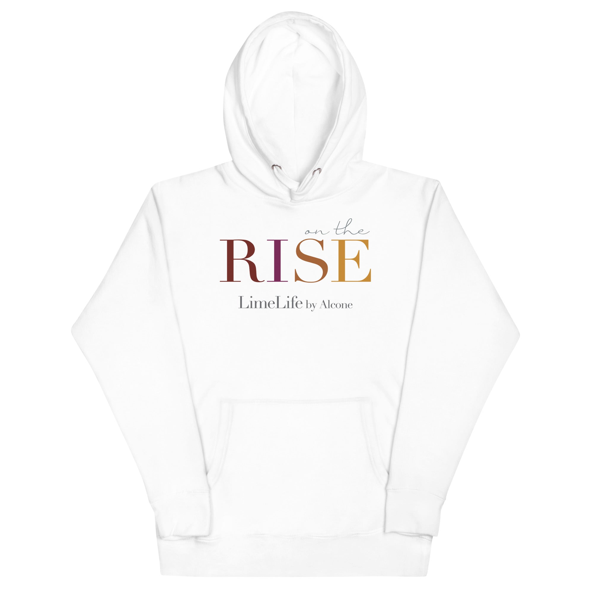On the Rise - Unisex Hoodie in Black, Navy, Maroon and White