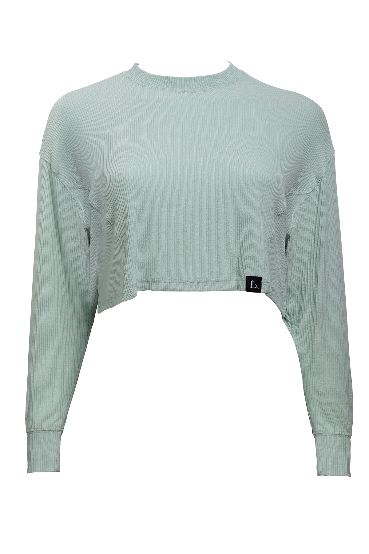 All-Over Ribbed Cropped Pullover