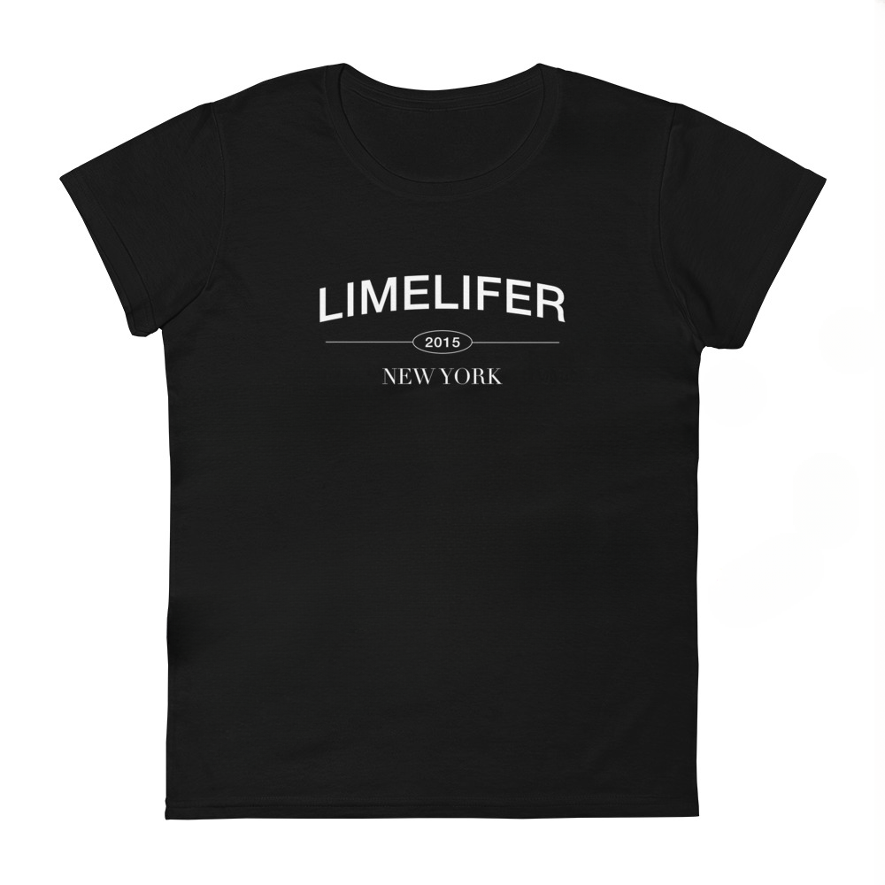 LIMELIFER NY - Women's short sleeve t-shirt in Black and Heather Dark Grey
