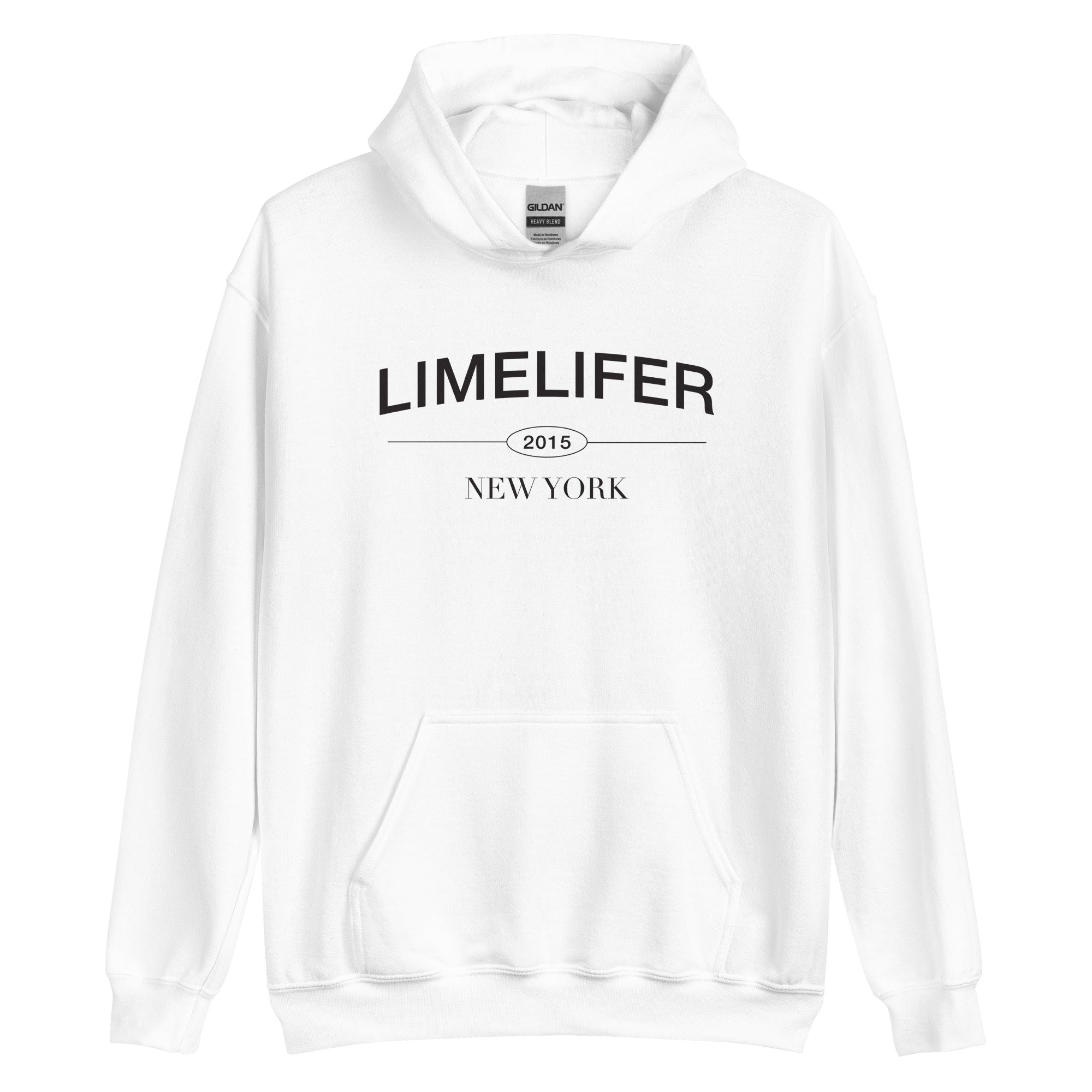 LIMELIFER NY - Unisex Hoodie in White and Sport Grey