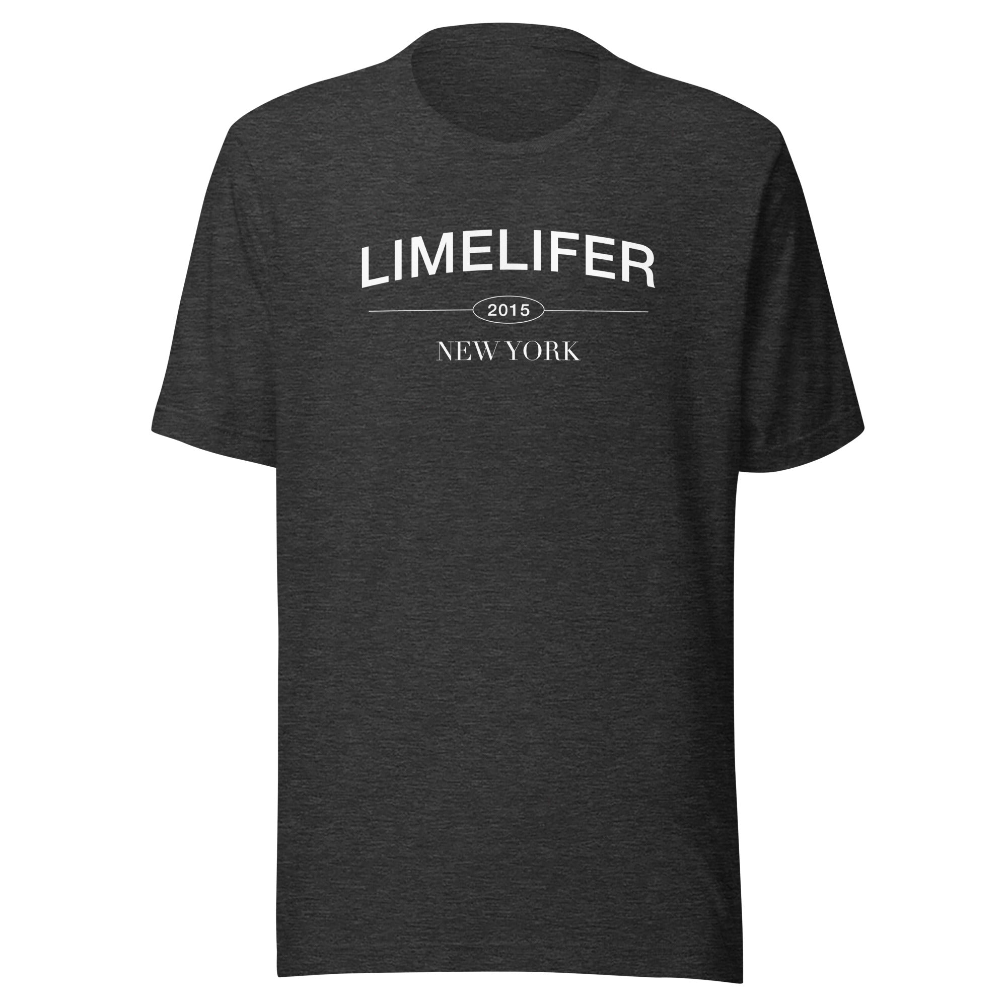 LIMELIFER NY - Unisex t-shirt in Heather Orchid, Black, DarkGrey Heather and Olive
